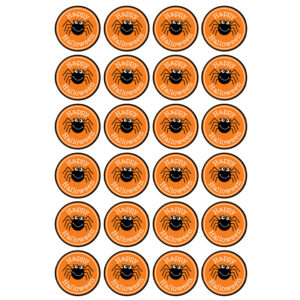 Halloween cupcake prints 4 (24 stuks van circa 4,5 cm)