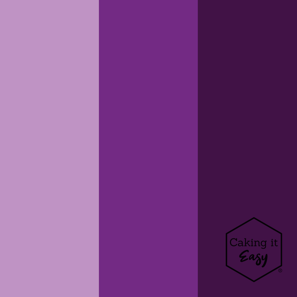 Vijftig consumptie module Gel Kleurstof - Fel Paars / Bright Purple - 30 gram - Caking it Easy