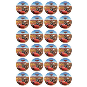 Disney Cars cupcake prints 24 stuks (ca 4,5 cm)