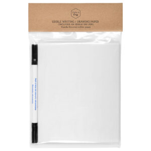 tekenset met eetbare inkt stift en eetbaar papier