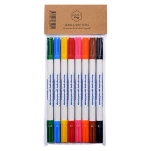 Set van 8 eetbare inkt stiften - food writers - Caking it Easy®