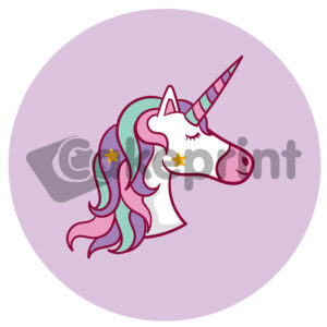 Eetbare print Unicorn - taartprint circa 20 cm