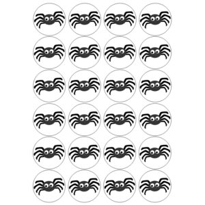 Grappige spinnetjes rond (24 stuks)