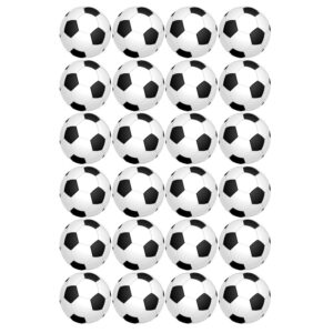 Eetbare voetballetjes circa 4,5 cm (24 stuks)