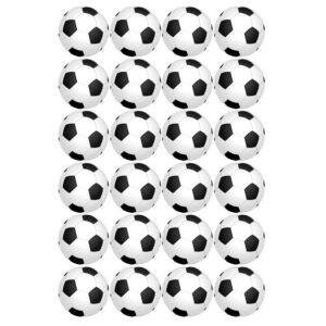 Eetbare voetballetjes circa 4,5 cm (24 stuks)