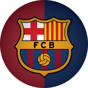 FC Barcelona taartprint circa 20 cm