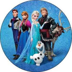 Frozen taartprint circa 20 cm