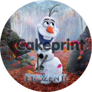 Frozen 2 taartprint olaf (circa 20 cm)