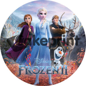 Frozen 2 - eetbare print 2 - circa 20 cm