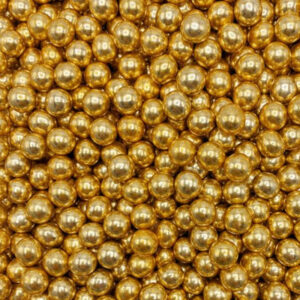 Eetbare parels Crunchy XL - (glimmend goud) - ca. 18 mm - 45 gram Crunchy pearls - Caking it Easy®