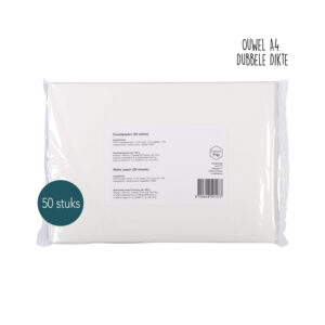 Blanco ouwels 50 stuks - dubbele dikte ouwel (A4 formaat) - Caking it Easy®