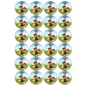 Paw Patrol cupcake prints