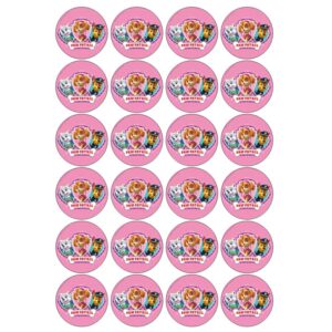 Paw Patrol cupcake prints voor meisjes