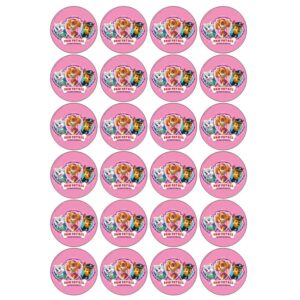 Paw Patrol cupcake prints voor meisjes