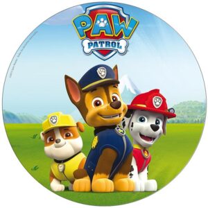 Paw Patrol taartdisc  3 - circa 20 cm