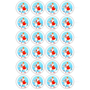 Sinterklaas cupcake prints 24 stuks (ca. 4,5 cm)