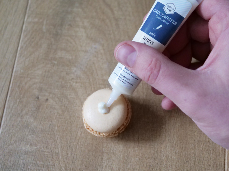 chocolijm op macaron doen