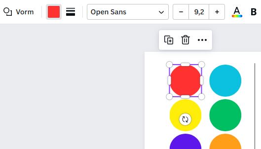 voorbeeld selecteren kleur