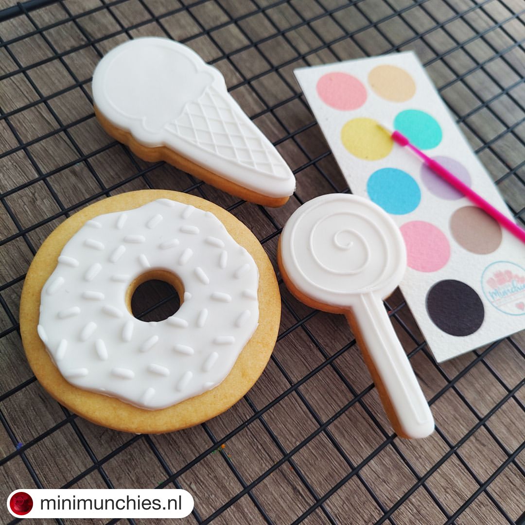 koekjes verven met een eetbaar verfpalet