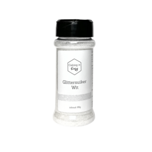 Glittersuiker - wit 85 gram - Caking it Easy®